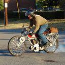 1914 Excelsior starting the day